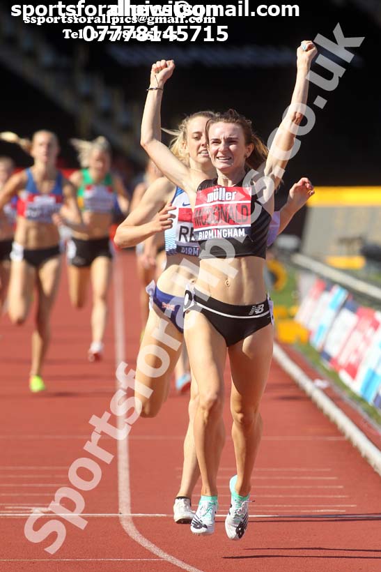 Womens 1500 metres, 2019 Muller British Championships, Alexander Stadium, Birmingham. Photo: David T. Hewitson/Sports for All Pics